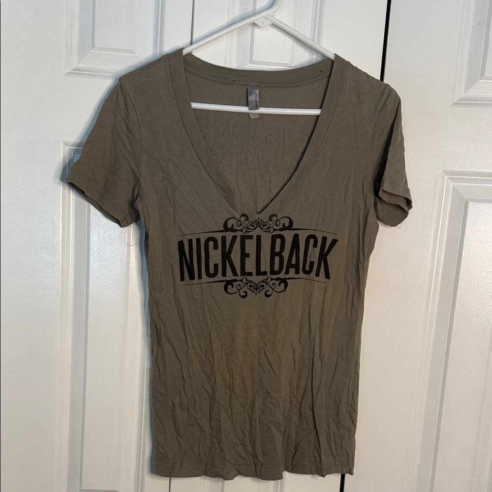 Next Level Apparel Olive V-Neck Women's Tee